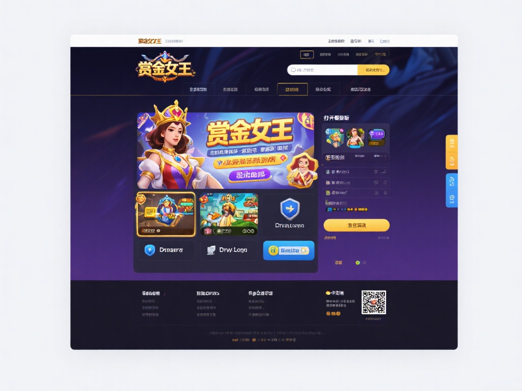 打开最新版赏金女王的官网，玩家可以发现其用户友好的