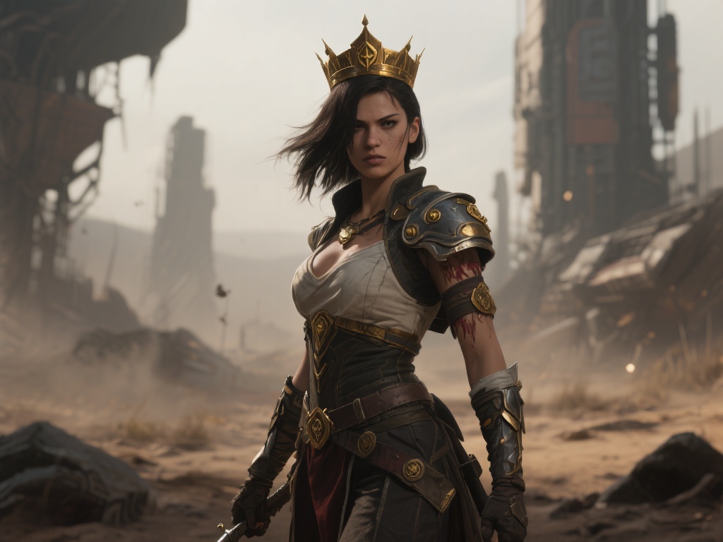 赏金女王的故事设定在一个略显荒凉却充满危机的未来世