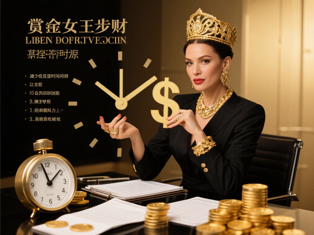 时间和金钱是一对不可分割的资源。赏金女王认为，掌控